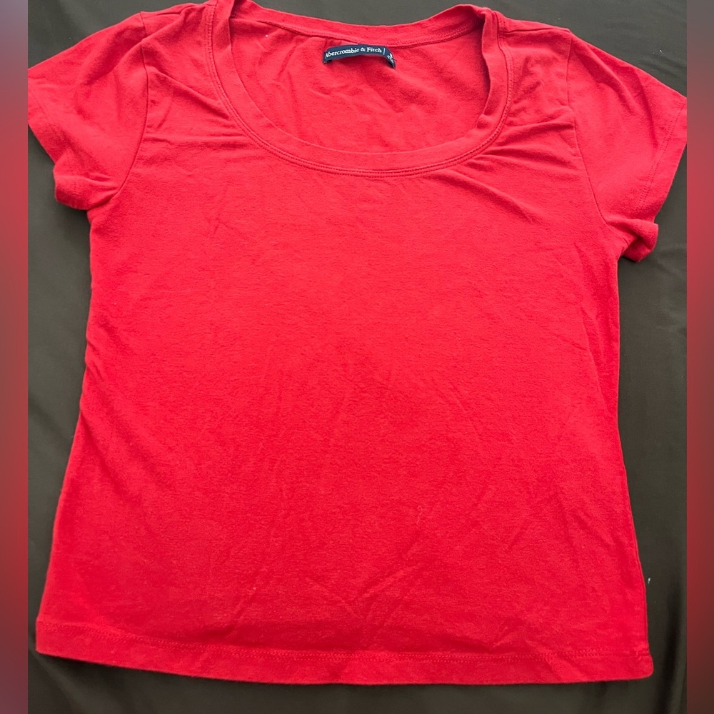 Abercrombie & Fitch Womens Red Shirt